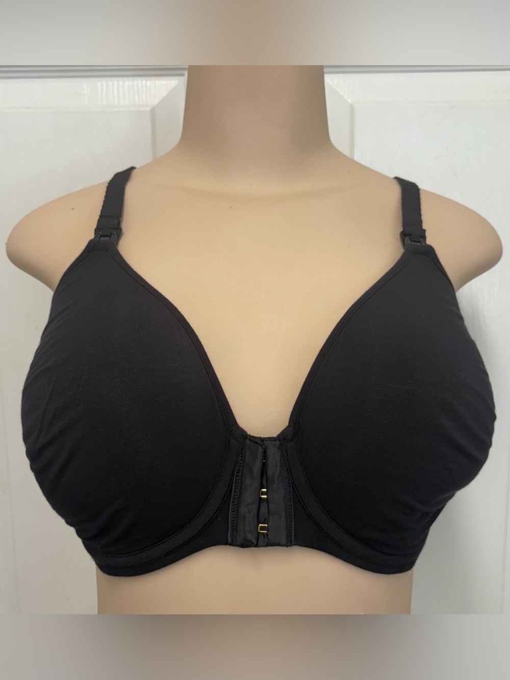 ThirdLove 24/7 Classic Nursing Bra Black 36E Front Closure Underwire Maternity